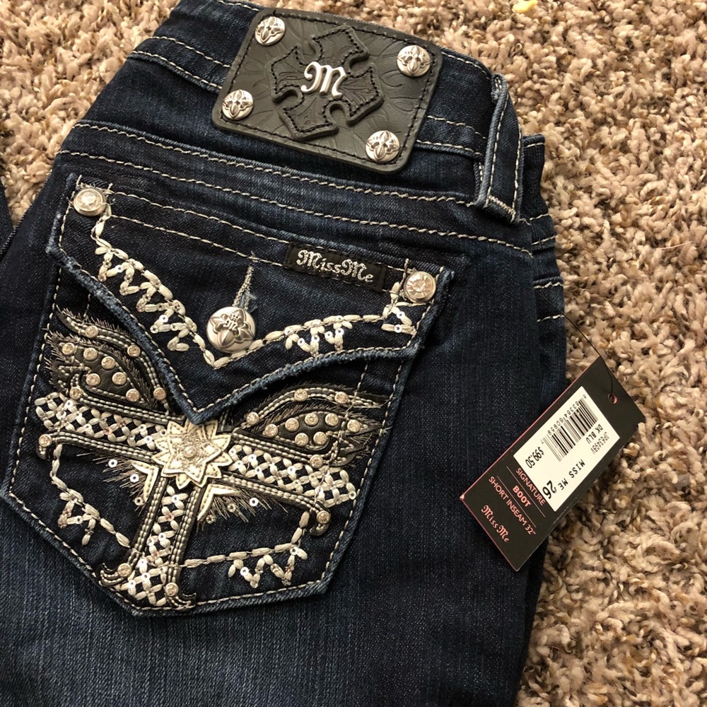 Sz 26 miss me denim jeans boot cut new